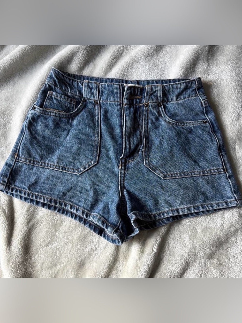 PacSun Vintage-Inspired Blue Denim High-Rise Shorts